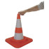 FOLDING TRAFFIC CONE, FLASHING