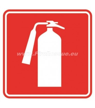 ETIKETTE FEUERLÖSCHER 150 X 150 MM