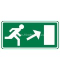 EVACUATION PLATE UPWARD RIGHT