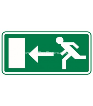 EVACUATION LABEL LEFT