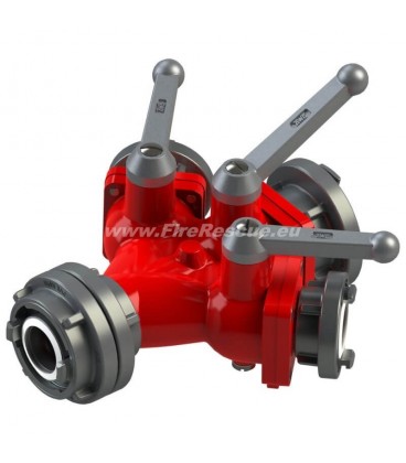 TRIPLETWASSERVERTEILER B/CBC MIT KUGELHAHNABSPERRUNG