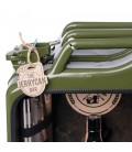 METAL PETROL CANISTER MINI BAR - OLIVE