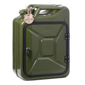 METAL PETROL CANISTER MINI BAR - OLIVE