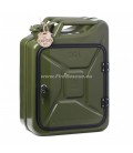 METAL PETROL CANISTER MINI BAR - OLIVE