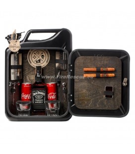 METAL PETROL CANISTER MINI BAR - BLACK