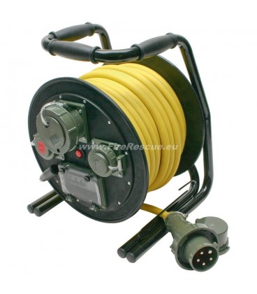 ELECTRIC CABLE REEL CIVILE PROTECTION 400 V, 32 A - 25 m
