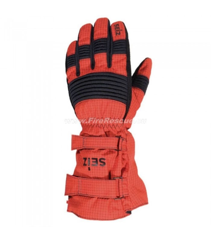 SEIZ FIREFIGHTER GLOVES THERMOFIGHTER RED Firefighting gloves