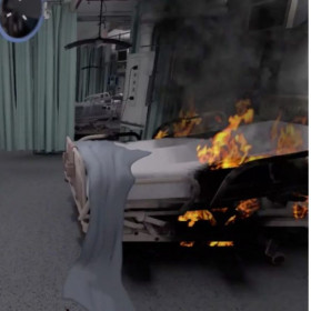 FLAIM SYSTEM VIRTUAL EXTINGUISHING WITH FIRE EXTINGUISHERS