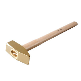 SLEDGE HAMMER, NON-SPARKING, SIMILAR TO DIN 1042, WITH WOODEN HANDLE