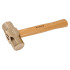 MINE SLADGE HAMMER, NON-SPARKING, WITH WOODEN HANDLE