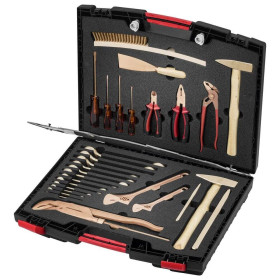 LOCKSMITH TOOL SET IN A CASE, NON-SPARKING, 29 PIECES