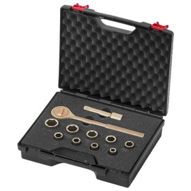SOCKET WRENCH 1/2" SET IN A CASE, NON-SPARKING, 12 PIECES