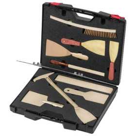 CLEANING SET IN A CASE, NON-SPARKING, 10 PIECES