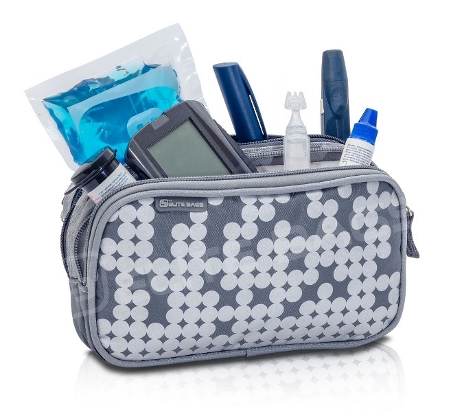 ELITE BAGS DIABETES BAG DIA’S DELUXE SILVER Diabetics