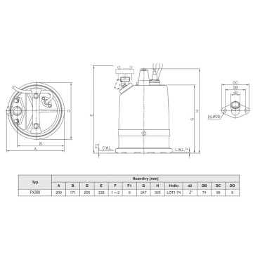 PX300 SUBMERSIBLE PUMPS