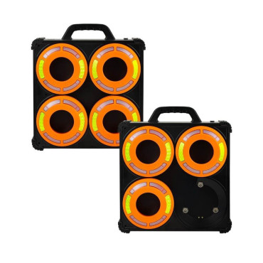 SIGNALNA 360 LED LUČ DONGES ZA PROMETNE STOŽCE V KOVČKU