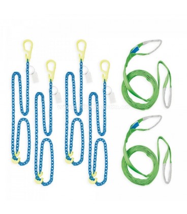 GUNNEBO RESCUE CHAIN AND STRAPS,  8 MM, 2.5 T