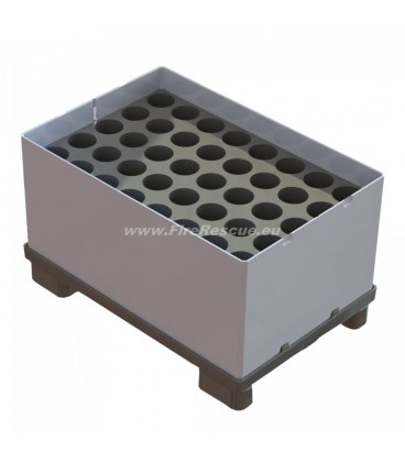 ATEMLUTFLASCHEN-PALETTENLAGERUNG